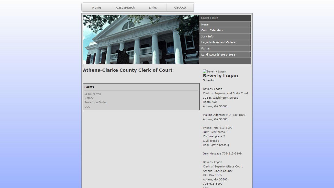 Athens-Clarke County Clerk of Court